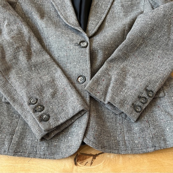 PENDLETON BLAZER VIRGIN WOOL VINTAGE 2 BUTTON TWEED CORPCORE LIGHT ACADEMIA 10 - Picture 8 of 9